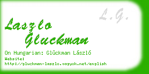 laszlo gluckman business card
