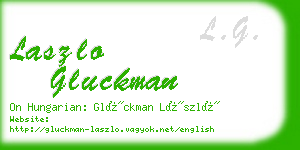 laszlo gluckman business card